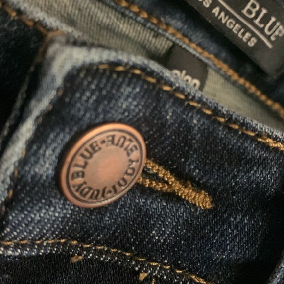 JUDY BLUE Mid Rise Cropped Straight Leg Jean Dark Wash size 9 / 29 - Picture 8 of 10